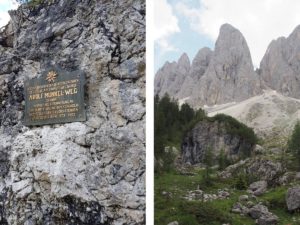 unterwegs auf dem Adolf-Munkel-Weg bei den Geislerspitzen