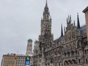 Blick auf das Münchner Rathaus