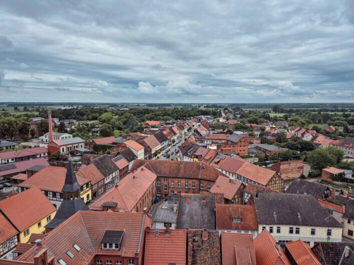 Aussicht auf die Hansestadt Seehausen